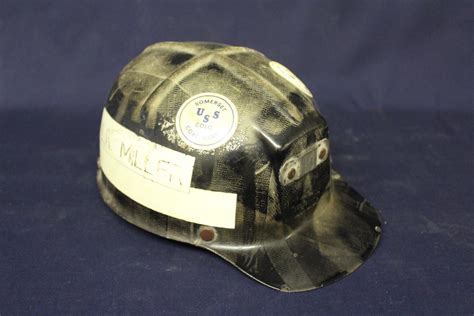 Miner's Hard hat Sumerset Coal Mine, Museum of the West Object # 1995. ...