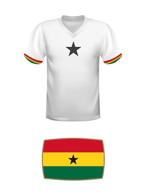 Premium Vector | Ghana jersey football kit world football tournament ...