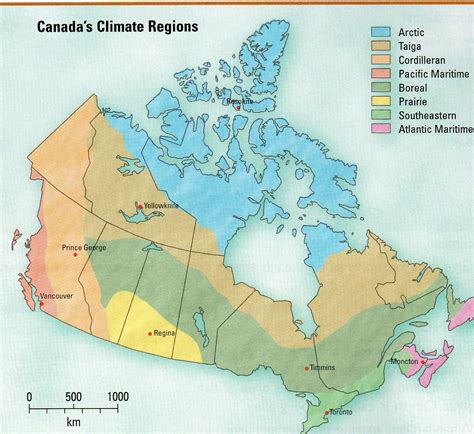 Gr. 9 Geography: Climate Regions Map