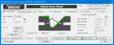 ThreadTracer uses a tabbed interface to present its parameters to you. Whatever thread is ...