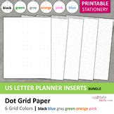 Printable dot grid paper 0.19" ≈ 0,48 cm grid US-Letter by up2dateSKILLS