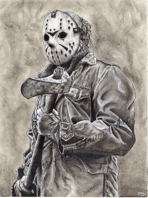 Jason Vorhees / Friday the 13th Graphite Portrait by Underfire05 on DeviantArt