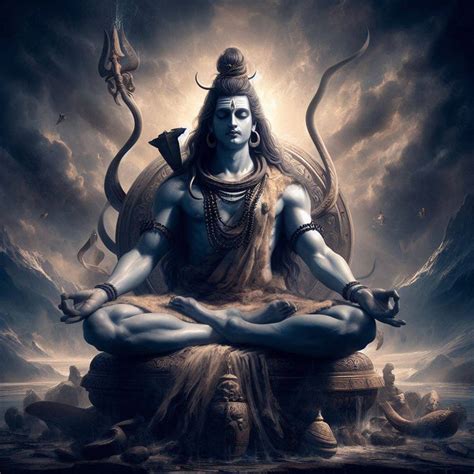 Lord Shiva in meditation by heristal on DeviantArt