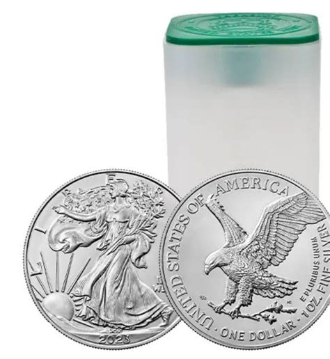 2023 Silver American Eagle Tube (20 Coins-20 total ounces) - Pieces of ...