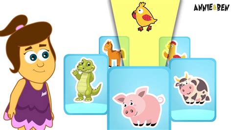 Annie And Ben - Annie & Ben Baby Animals With Cards - HooplaKidz Plus - Fun and Educational Videos