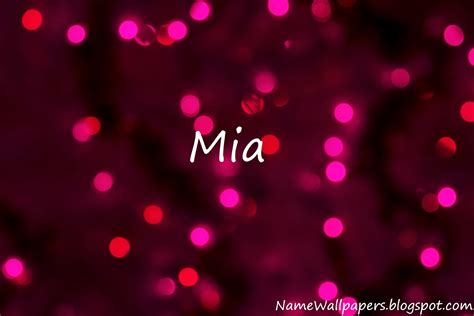 Mia Name Wallpapers Mia ~ Name Wallpaper Urdu Name Meaning Name Images Logo Signature