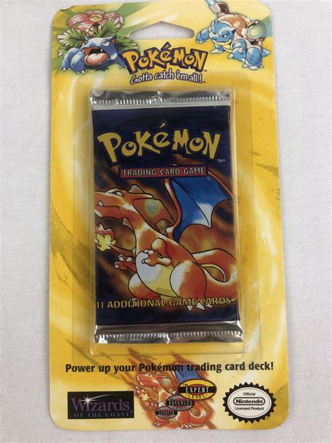 Pokemon Base Set 1 Sealed Blister Booster Pack - Charizard Art | DA Card World