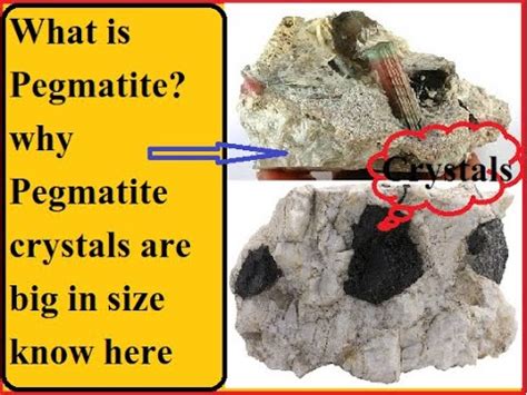 Pegmatite/What is pegmatite/how pegmatite forms - YouTube