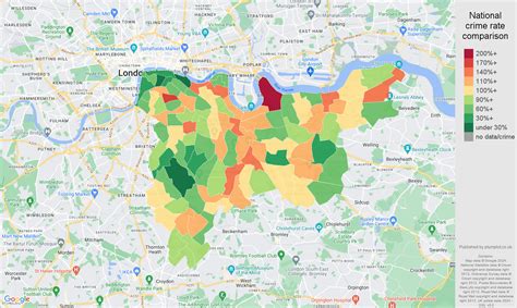 South-East-London violent crime statistics in maps and graphs. July 2024