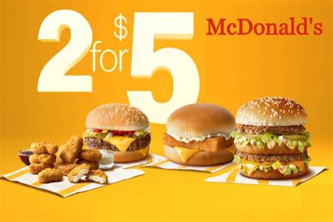 New McDonald’s 2 for $5 Menu is Back Again【2021 Deals & Offers】