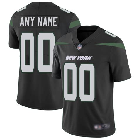 Customized New York Jets Alternate Youth Black Vapor Untouchable ...