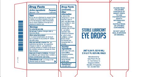 Eye Drops: Details from the FDA, via OTCLabels.com