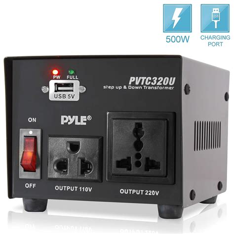 UK Power Adapter 110V/120V/220V/240V Input Voltage Pyle PVTC120U 100 Watt Voltage Converter ...