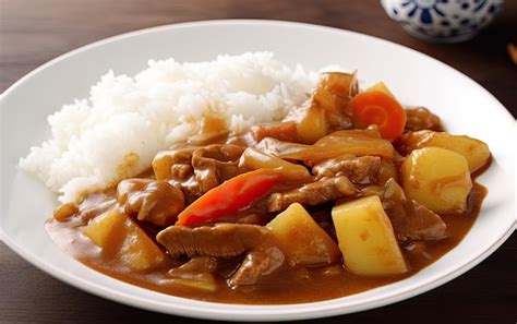 Premium Photo | Japanese rice curry