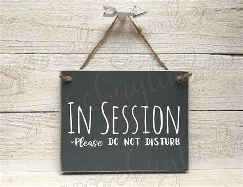 In Session Sign In Session Wood Sign In Session Door Sign | Etsy