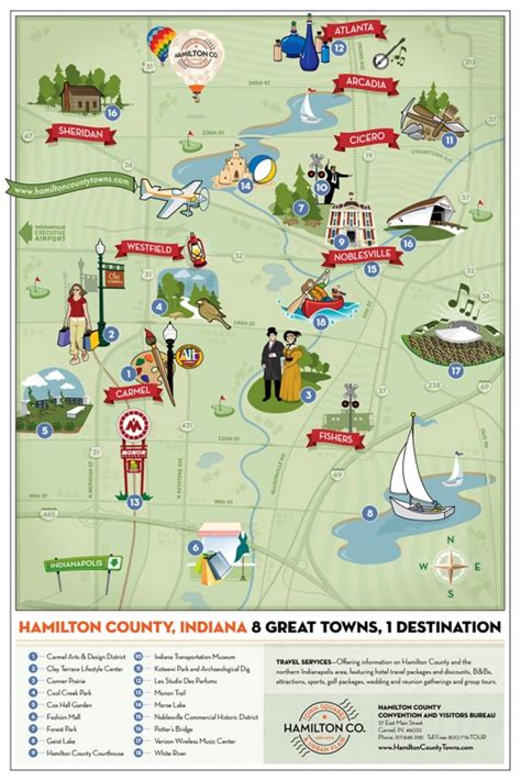 Hamilton County Tourism Map - Wilkinson Brothers Graphic Design and ...