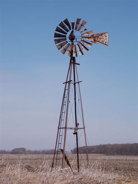 Old Farm Windmill in Henry County, Illinois