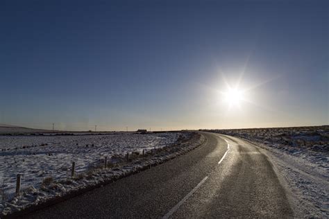 Winter Road Free Stock Photo - Public Domain Pictures