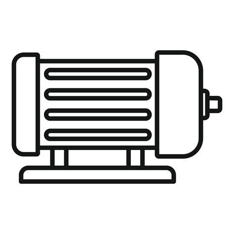 Industrial electric motor icon, outline style 14597230 Vector Art at Vecteezy