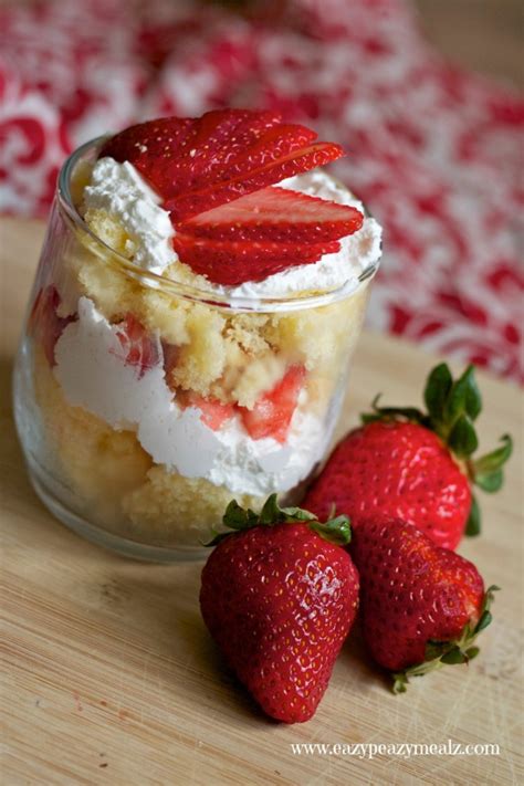 Strawberry Butter Cake Parfait with Lemon Zest Whipped Cream - Easy ...