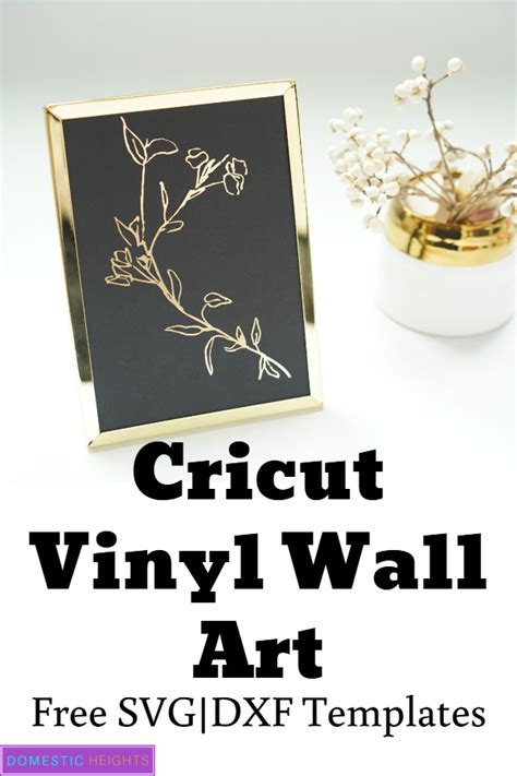 Cricut Vinyl Floral Wall Art