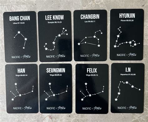 Stray Kids x Nacific Shine Your Mood Zodiac sign photo card Choose ...