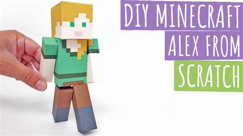 DIY Minecraft Alex From Scratch | Minecraft Papercraft Alex | Paper Crafts - YouTube