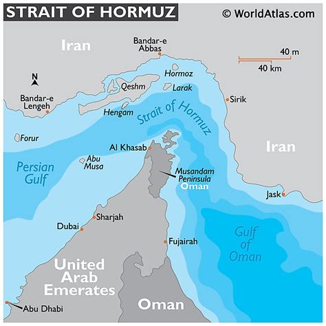 Strait Of Hormuz - WorldAtlas