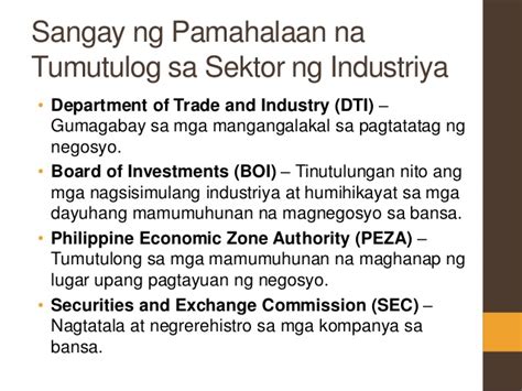 sektor ng industriya - philippin news collections