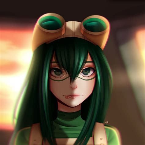 Download wallpaper 2248x2248 my hero academia, tsuyu asui, cute, anime girl, ipad air, ipad air ...