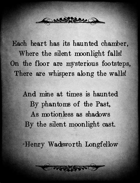 "The Haunted Chamber" Henry Wadsworth Longfellow | Poetry words ...