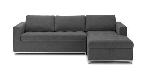 Soma Twilight Gray Right Sofa Bed - Sectionals - Article | Modern, Mid-Century and Scandinavian ...