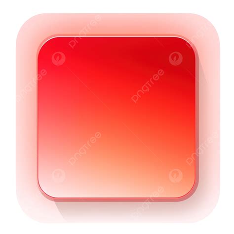 Red Gradient Square Gradient Square Button, Gradient, Modern, Shape PNG Transparent Image and ...