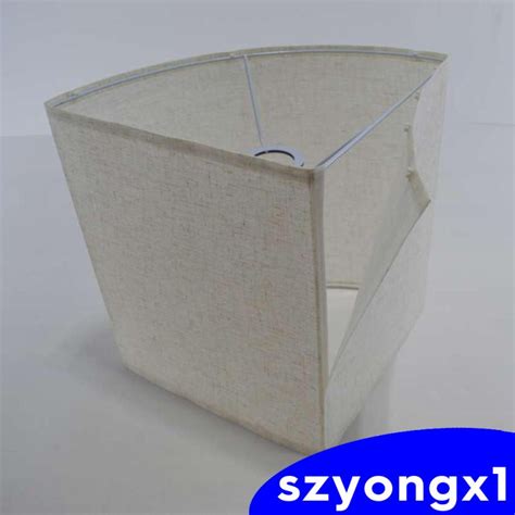 [Szyongx1] Linen Lamp Shade Triangular Semicircle Lampshade Japanese Style for Floor Lamp ...