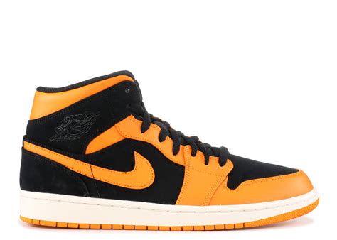 NIKE AIR JORDAN RETRO MID BLACK ORANGE PEEL Pour €92,50 ...