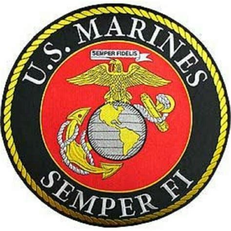 USMC, LOGO SEMPER FI - Embroidered Patches, High Quality Iron On Patch ...