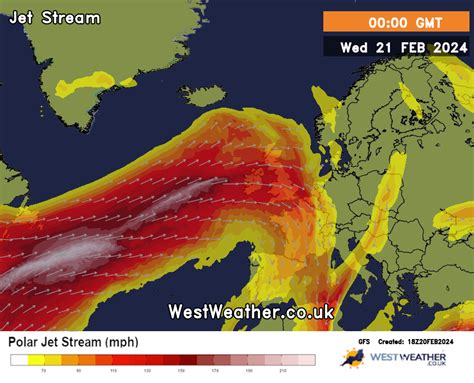 Jet Stream Forecast - Polar Jetstream Tracker Map