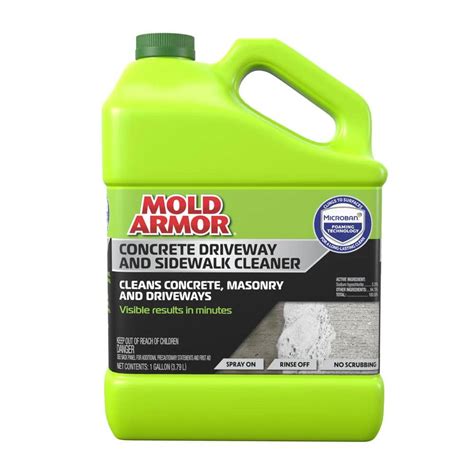 Mold Armor 1 Gal. Concrete Driveway Sidewalk Cleaner FG504M - The Home ...