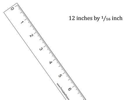 12 Inch Ruler Printable Actual Size