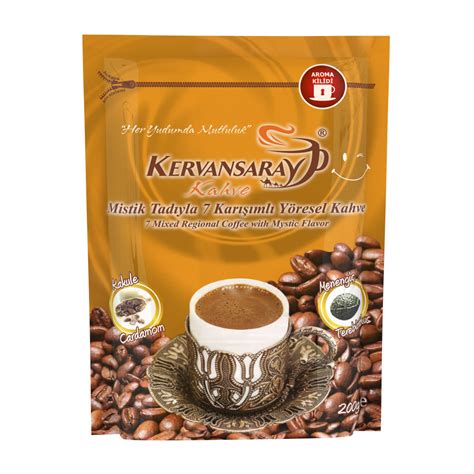 Kervansaray 7 Mixed Regional Turkish Coffee with Mystic Flavor 200g - Online Turkish Shopping Center