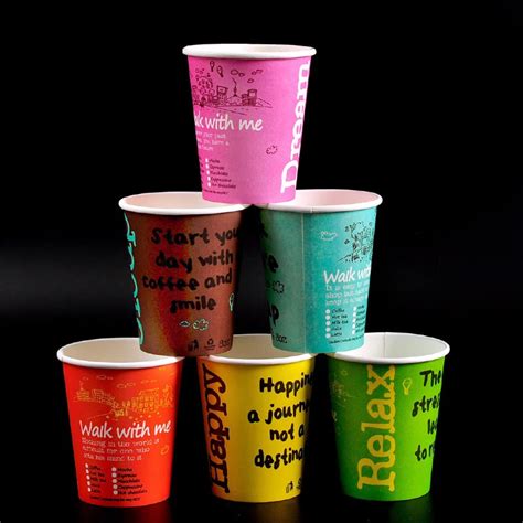 100pcs 8oz disposable party paper Cups colored coffee cups paper for ...