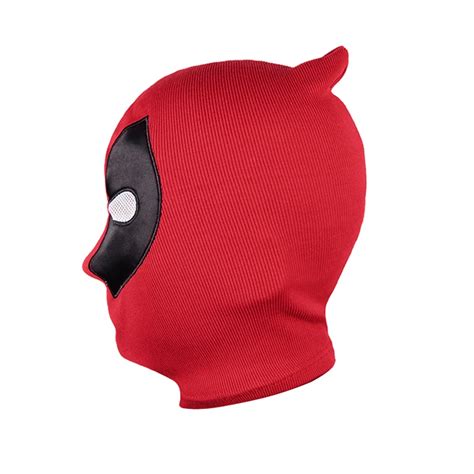 Halloween Deadpool mask Cosplay Costume Lycra Spandex Mask Red / Red ...