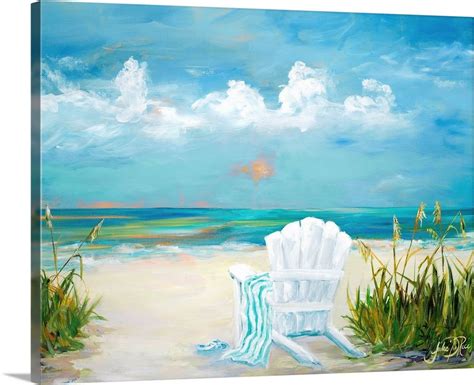 Beach Scene II | Beach scene painting, Abstract canvas painting, Canvas ...