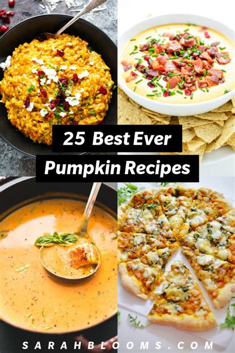 25 Amazing Pumpkin Recipes You Need to Try This Fall - Sarah Blooms