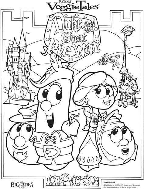 Esther Veggie Tales Coloring Pages - Coloring Pages Ideas