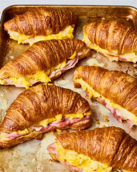 Make-Ahead Croissant Breakfast Sandwiches — Recipes