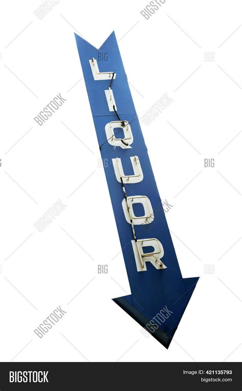 Neon Liquor Sign. Blue Image & Photo (Free Trial) | Bigstock