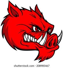 Razorback Mascot Extreme Stock Vector (Royalty Free) 208985467 ...