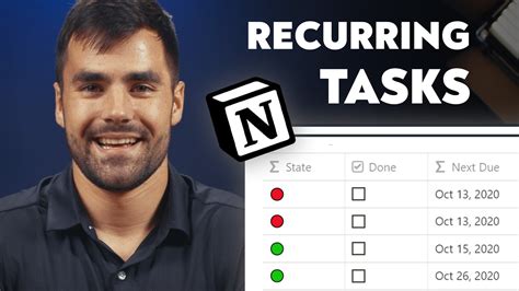 How to Create Recurring Tasks (Repeat Due Dates) in Notion - Thomas Frank