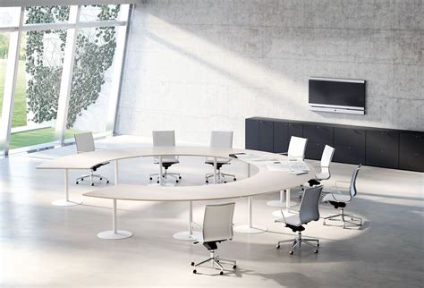 Large round meeting room table. www.spaceist.co.uk | Conference room design, Meeting room design ...